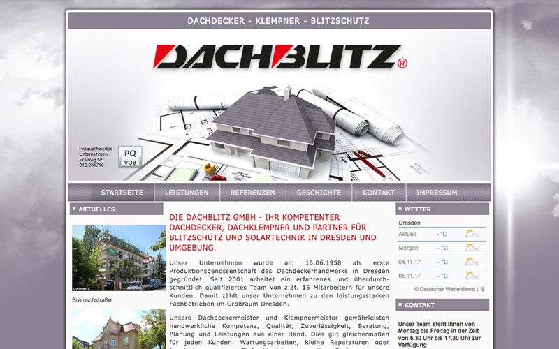 webdesign Dachblitz
