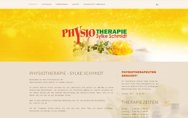 Webdesign Physio Schmidt